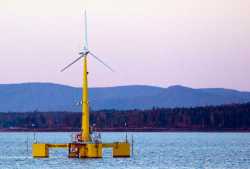 The first U.S. floating wind turbines off the coast of Maine