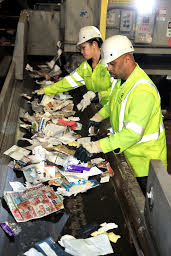 California's goal to achieve a 75 percent recycling rate would create thousands of green jobs, photo courtesy of Recology